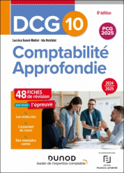 La couverture et les autres extraits de DCG 10 Comptabilité approfondie 2024-2025