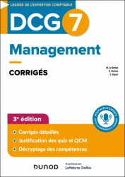 La couverture et les autres extraits de DCG 7 Management 2024-2025