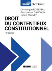 Droit Constitutionnel Et Institutions Politiques Jean Gicquel Lgdj