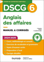 La couverture et les autres extraits de DSCG 6 Anglais des affaires 2025