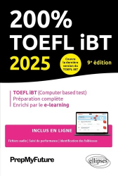 La couverture et les autres extraits de 200 % TOEFL iBT 2025
