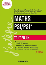 La couverture et les autres extraits de Mathématiques PSI/PSI*