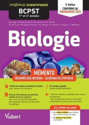 Dernières parutions dans , Mémento de Biologie BCPST 1re et 2e années 