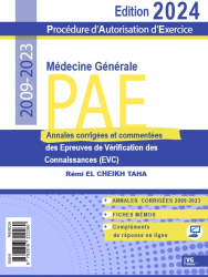 Dernières parutions dans , Médecine générale - PAE 2024 