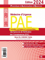 La couverture et les autres extraits de Médecine d'Urgence - PAE 2024