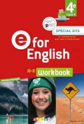 Anglais 4e Cycle 4 E for English