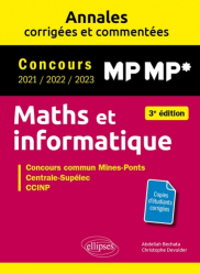 Annales de Maths et informatique MP
