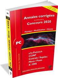Annales 2020 - PC Physique, Modélisation et Chimie