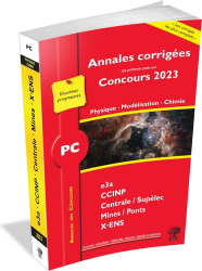 Annales corrigées 2023 de Physique - Modélisation - Chimie PC