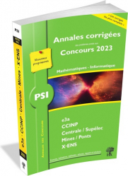 Annales corrigées 2023 de Mathématiques - Informatique PSI
