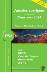 Annales corrigées 2024 de Mathématiques - Informatique PSI