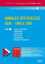 Annales officielles QCM - 1985 à 1994  Tome 2