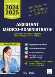 Assistant médico-administratif catégorie B 2024-2025