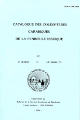 Vous recherchez des promotions en Animaux, Catalogue des Coléoptères Carabiques de la Péninsule Ibérique