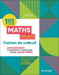 Cahier de calcul en maths - 1re