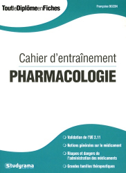 Cahier d'entraînement pharmacologie