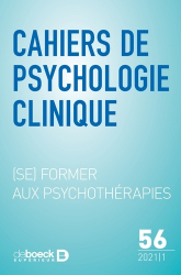 Cahiers de psychologie clinique 2021/1 - 56