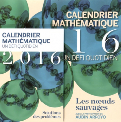 Calendrier mathématique 2016 - Un défi quotidien