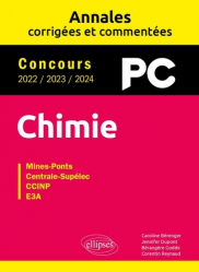 Vous recherchez les livres à venir en Chimie, Chimie PC. Annales corrigées et commentées.