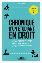 A paraitre de la Editions enrick b : Livres à paraitre de l'éditeur, Chronique d'un étudiant en droit