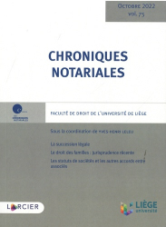 Chroniques notariales