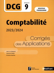 Comptabilité DCG 9  2023/2024
