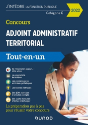 Concours Adjoint administratif territorial - Tout-en-un - 2021 2022