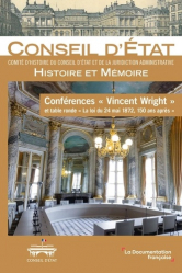 Conférences 'Vincent Wright' et table ronde 'La loi du 24 mai 1872, 150 ans après'