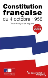 Constitution française du 4 octobre 1958 - 2024