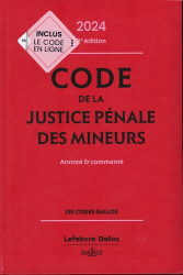 Code de la justice pénale des mineurs 2024