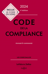 Code de la compliance annoté et commenté 2024