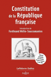 A paraitre chez Livres à paraitre de la collection A Savoir - dalloz, Constitution de la République française