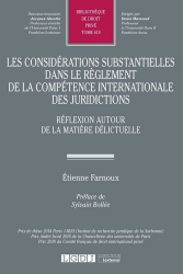 Considérations substantielles dans règlement de compétence internationale juridique