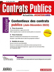 Contentieux des contrats publics (juin-décembre 2022)