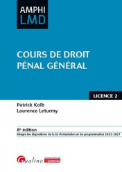 A paraitre de la Editions gualino : Livres à paraitre de l'éditeur, Cours de droit pénal général