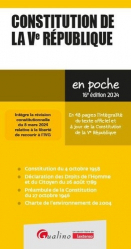 A paraitre chez Livres à paraitre de la collection En poche - de boeck superieur, Constitution de la Ve République 2024