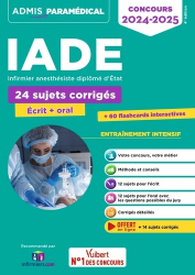 Vous recherchez les meilleures ventes rn Paramédical, Concours IADE Infirmier anesthésiste diplômé d'Etat 2024-2025