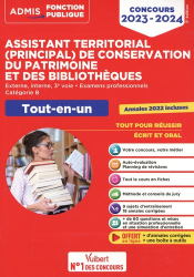 Concours Assistant territorial et Assistant principal de conservation du patrimoine et des bibliothèques Catégorie B 2023-2024