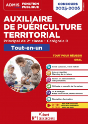 A paraitre de la Editions vuibert : Livres à paraitre de l'éditeur, Concours Auxiliaire de puériculture territorial 2024-2025