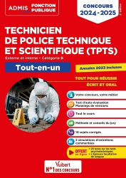 Concours TPTS - Technicien de police technique et scientifique 2024-2025