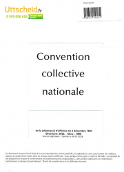 Convention collective nationale Pharmacie 2016 + Grille de Salaire