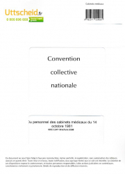 En promotion de la Editions uttscheid : Promotions de l'éditeur, Convention collective nationale Cabinets Médicaux 2016 + Grille de Salaire
