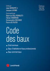 A paraitre chez Livres à paraitre de la collection Codes bleus - lexisnexis, Code des baux 2025