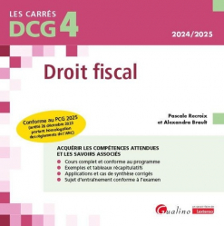 DCG 4 Droit fiscal 2025