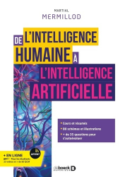 A paraitre de la Editions de boeck superieur : Livres à paraitre de l'éditeur, De l'intelligence humaine à l'intelligence artificielle