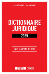 A paraitre de la Editions lgdj : Livres à paraitre de l'éditeur, Dictionnaire juridique 2025