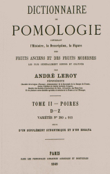 Dictionnaire de pomologie Tome 2
