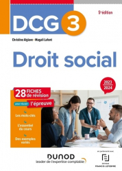 DCG 3 - Droit social - Edition 2023-2024