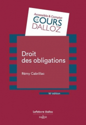 A paraitre de la Editions dalloz : Livres à paraitre de l'éditeur, Droit des obligations