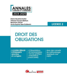 Vous recherchez les livres à venir en Droit, Droit des obligations 2024-2025